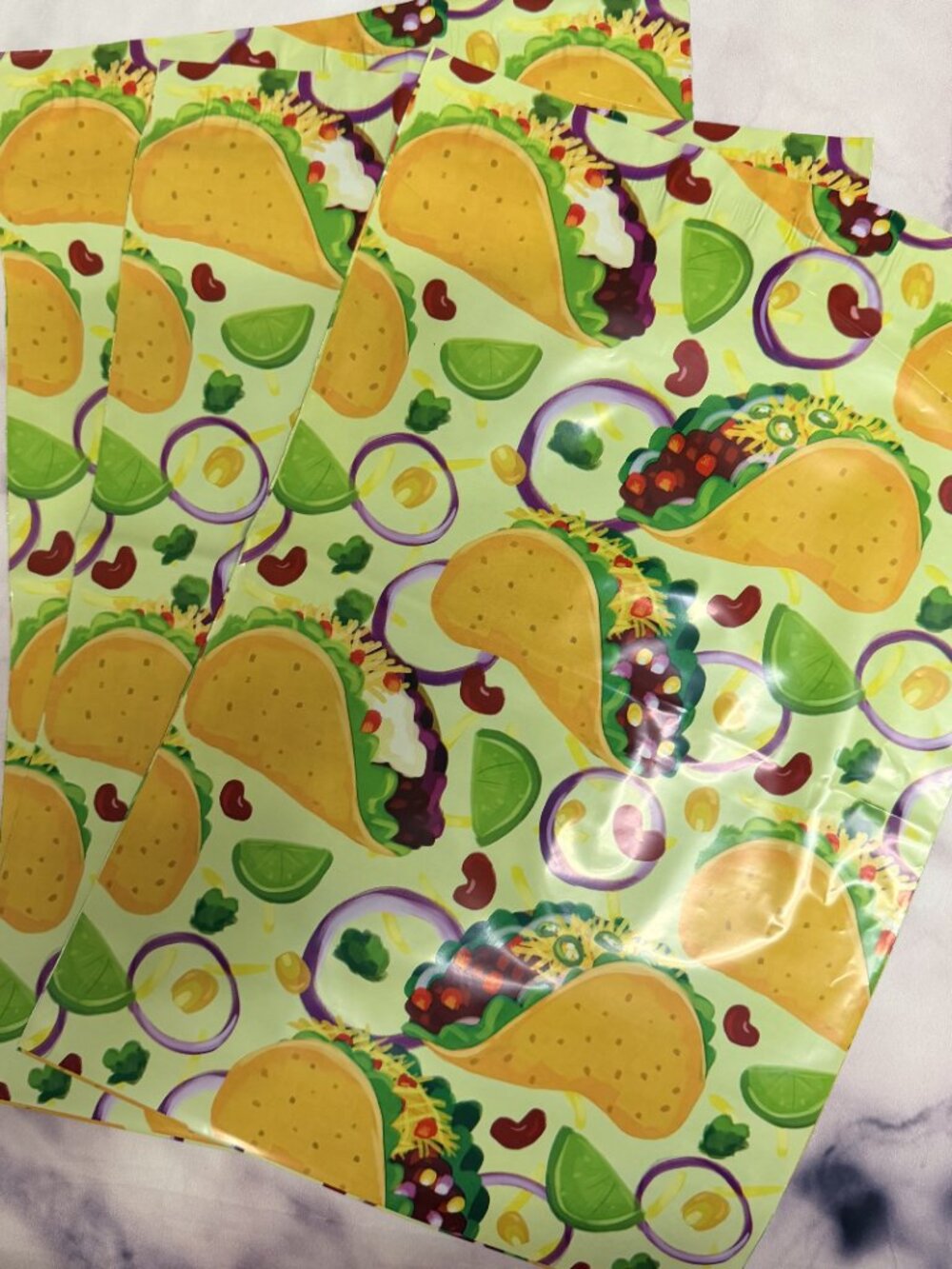 25 10x13 Tacos designer poly mailer